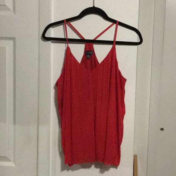 The Limited Red v-neck spaghetti strap tank top - Picture 4 of 4